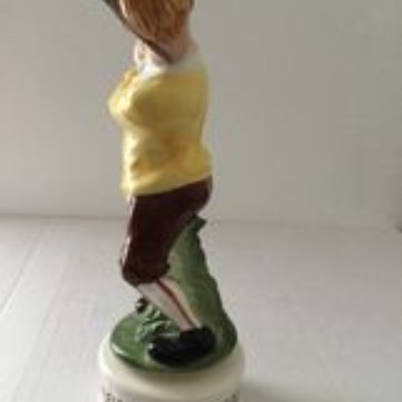 Rare Vintage Collectible Drunken Golfer Decanter & Music Box Plays HOW DRY I AM - Picture 4 of 6